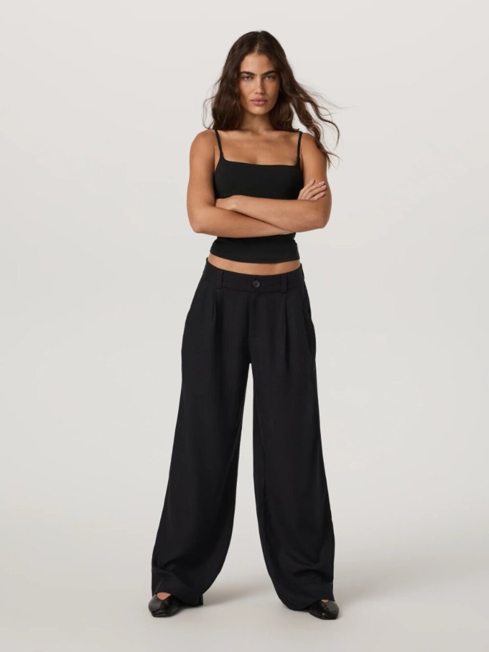 Trestles Twill Wideleg Medium Black